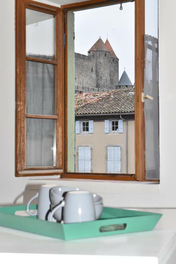 L'Or Vert, Castle View, Private Parking, Air Conditioner, Netflix, 160M From Medieval Town Carcassonne Bagian luar foto